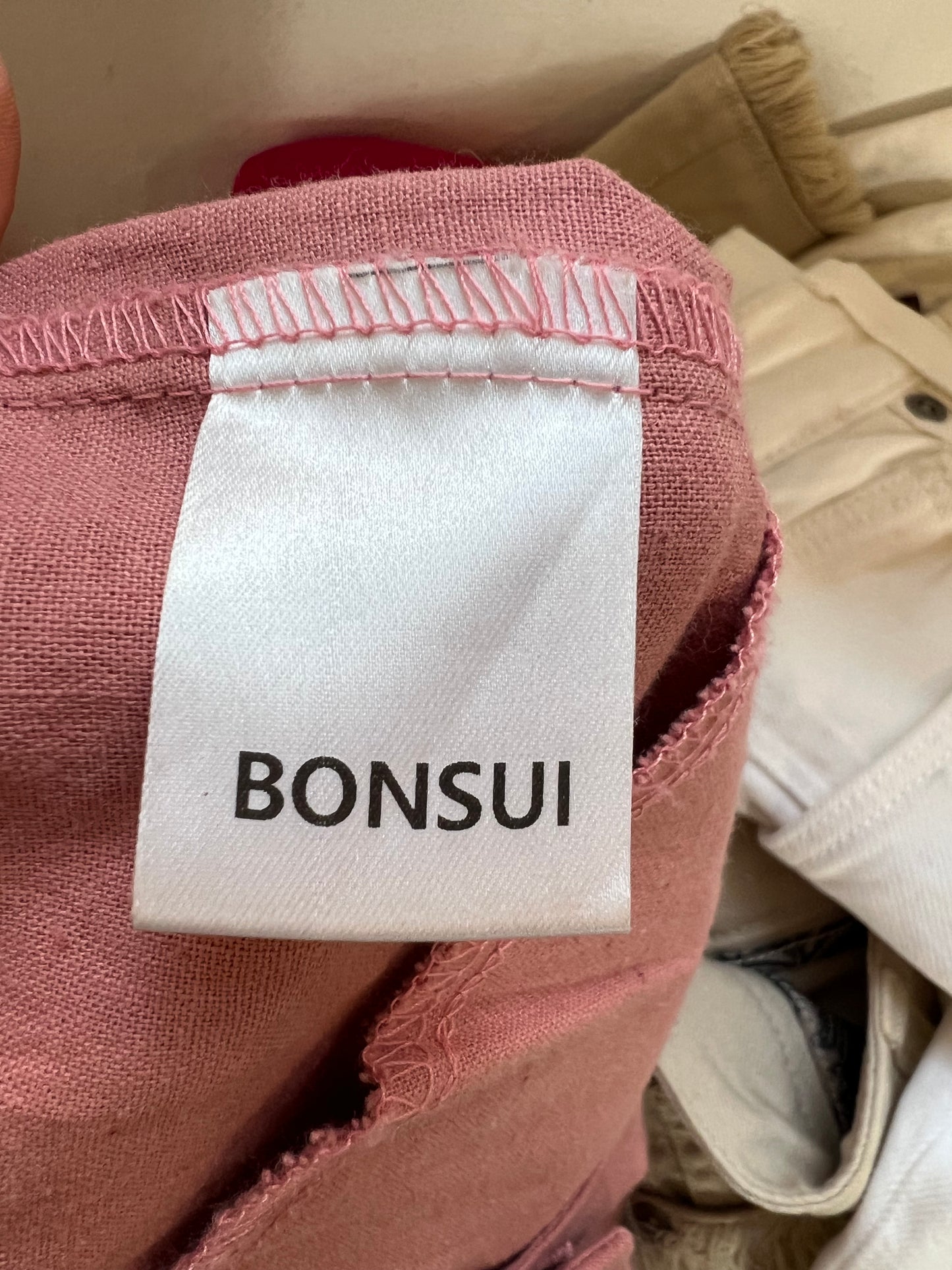 BONSUI. Pantalón palazzo mezcla. T 1 (S)