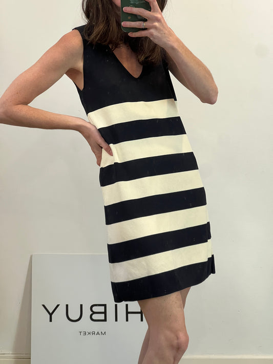 ZARA. Vestido punto elástico rayas