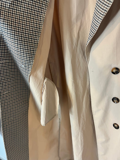 OTHER. Lightweight trench coat with plaid detail. TS