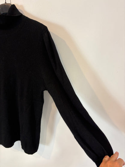 J.CREW. Jersey negro merino fluido. T M