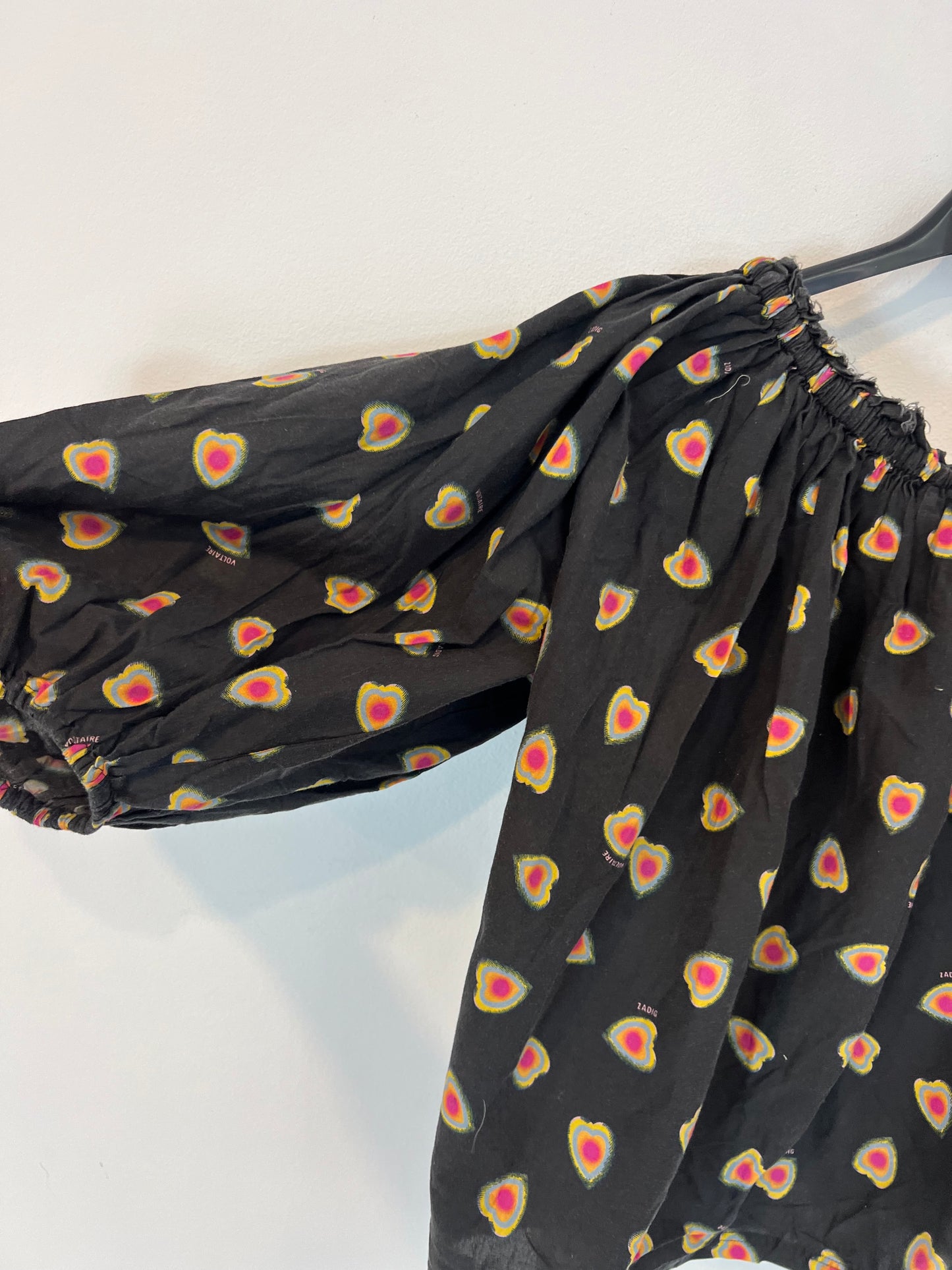 ZADIG&amp;VOLTAIRE. T.xs asymmetrical printed top