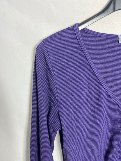 NEW COLLECTION. Top morado rayas T.s