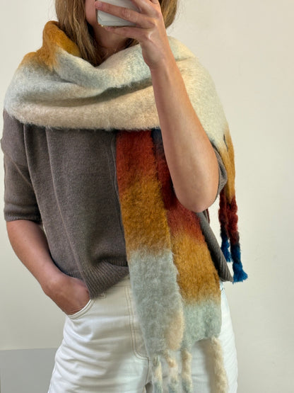 MANTAS EZCARAY. Bufanda mohair colores