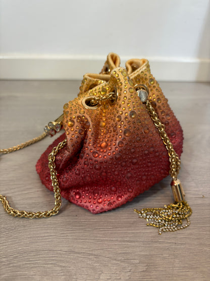 OTRAS. Bombonera pedrería doble asa