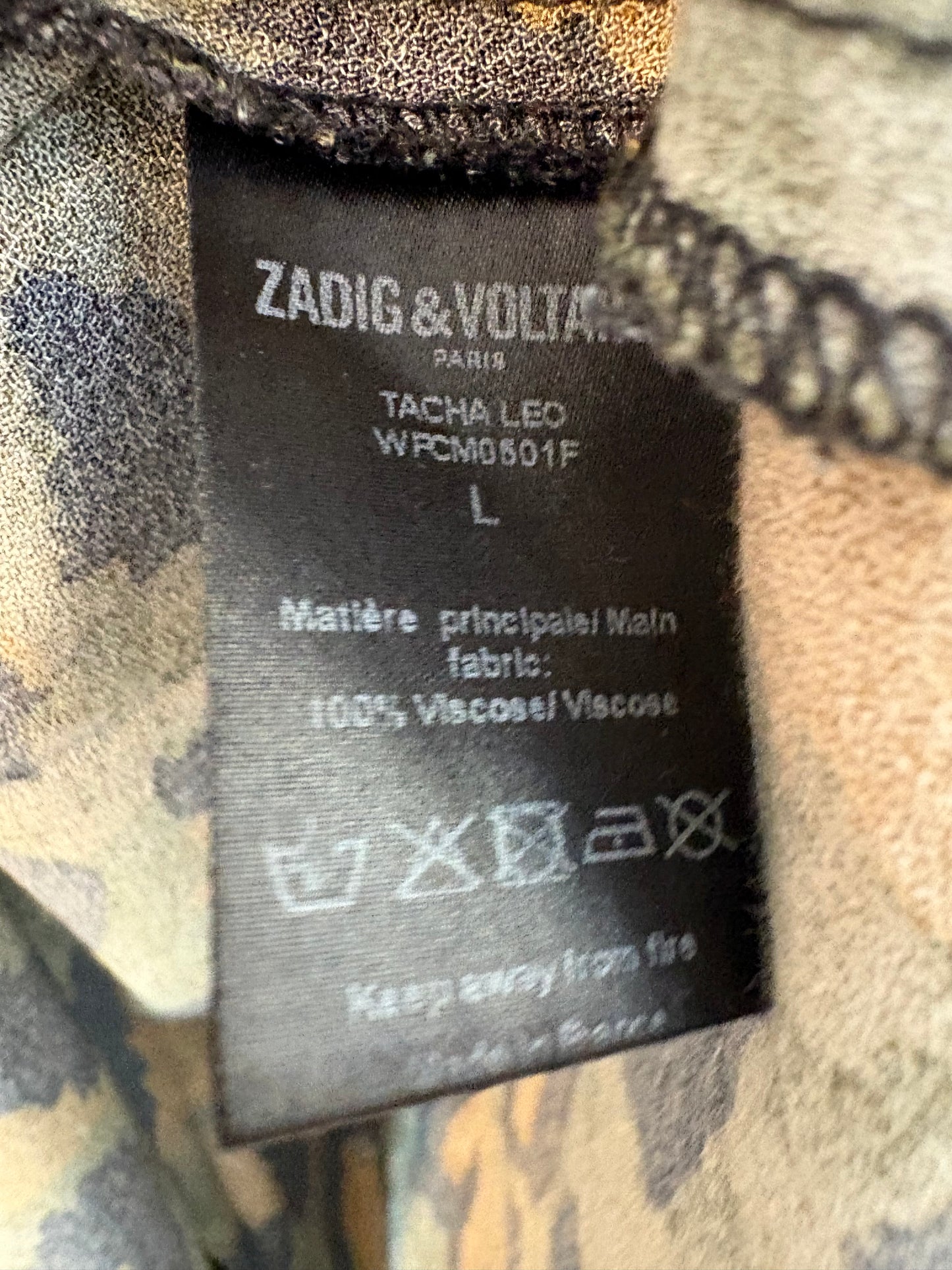 ZADIG & VOLTAIRE . Blusa fluida camo