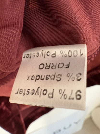 BIMANI. Top terciopelo burdeos