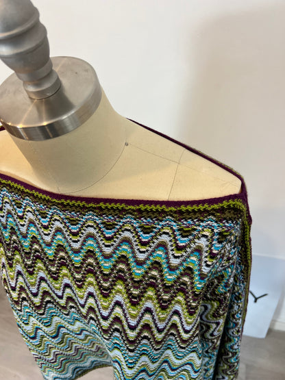 MISSONI. Poncho estampado con lana