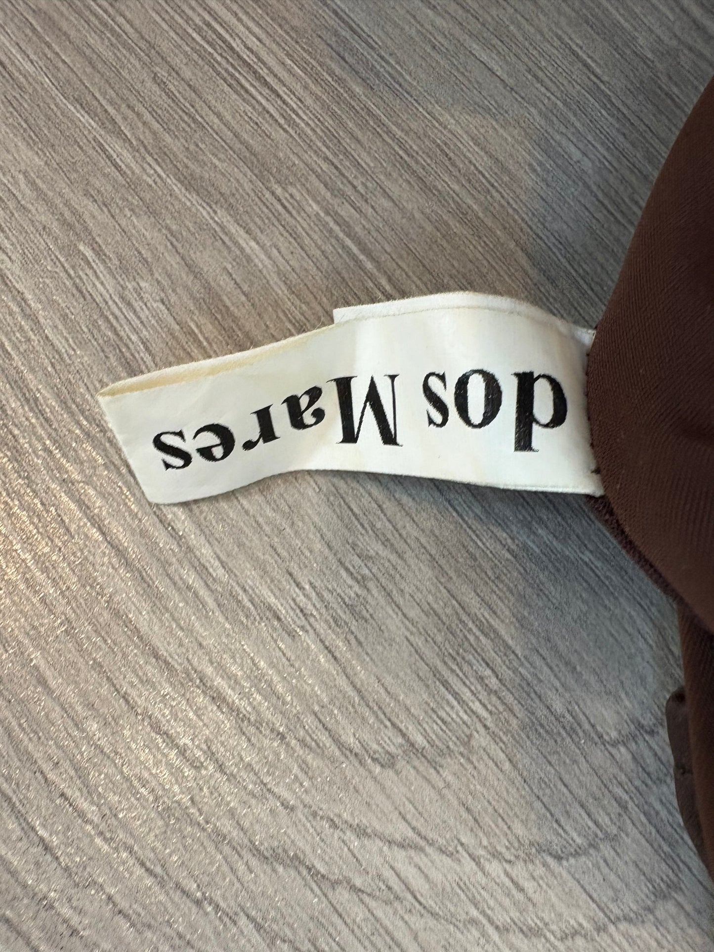 DOS MARES. Bañador marrón doble textura. TS