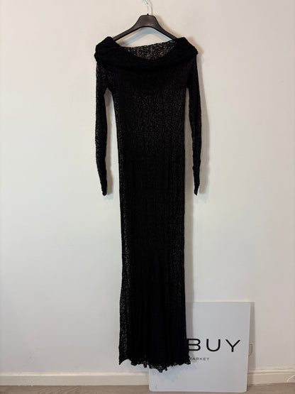 OTRAS. Vestido largo calado escote