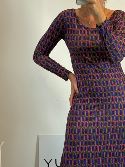 BASYCO. Vestido largo punto elástico