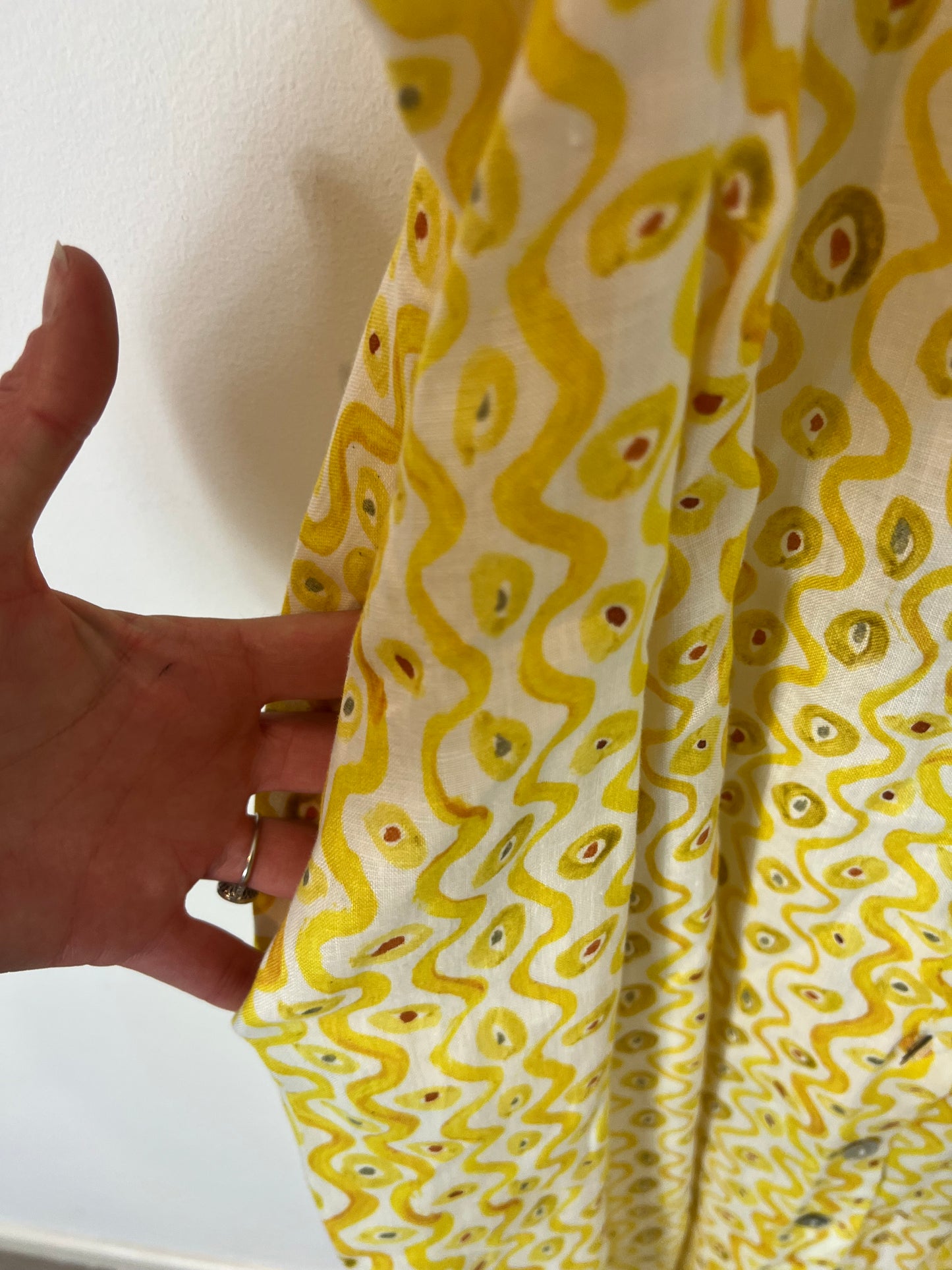 ROMUALDA. vestido estampado lino T.l