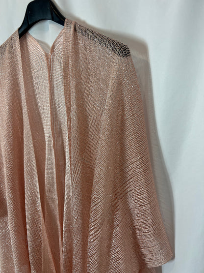 OTRAS. Kimono rosa flecos TU(S/M)