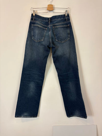 ZARA. Denim recto cintura media