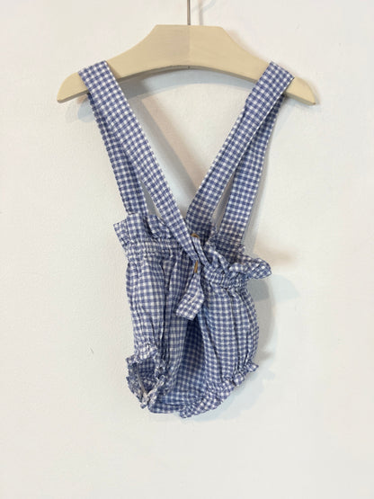 KIDDO THE LABEL. Ranita azul cuadros vichy T.6 meses