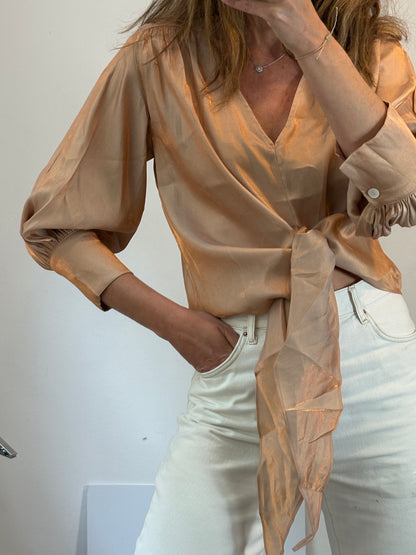 SOPHIE&amp;LUCIE. Multi-way tie blouse. Size 38 