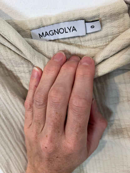 MAGNOLYA. Falda beige lazada T.0(40)