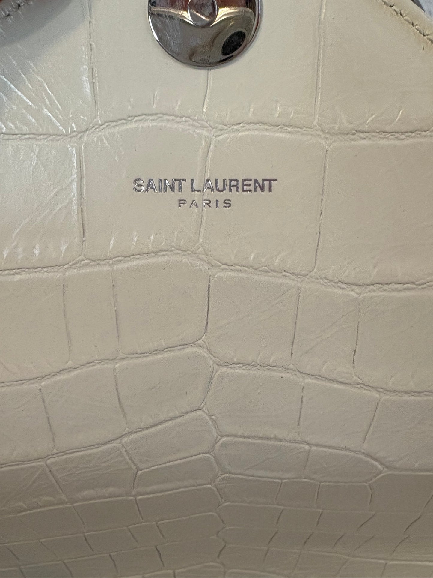 YVES SAINT LAURENT. Bolso collage large piel