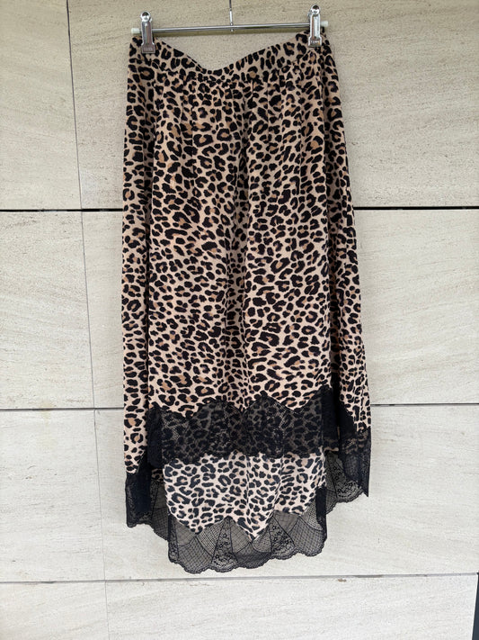 ZADIG&VOLTAIRE. Falda midi animal print asimétrica