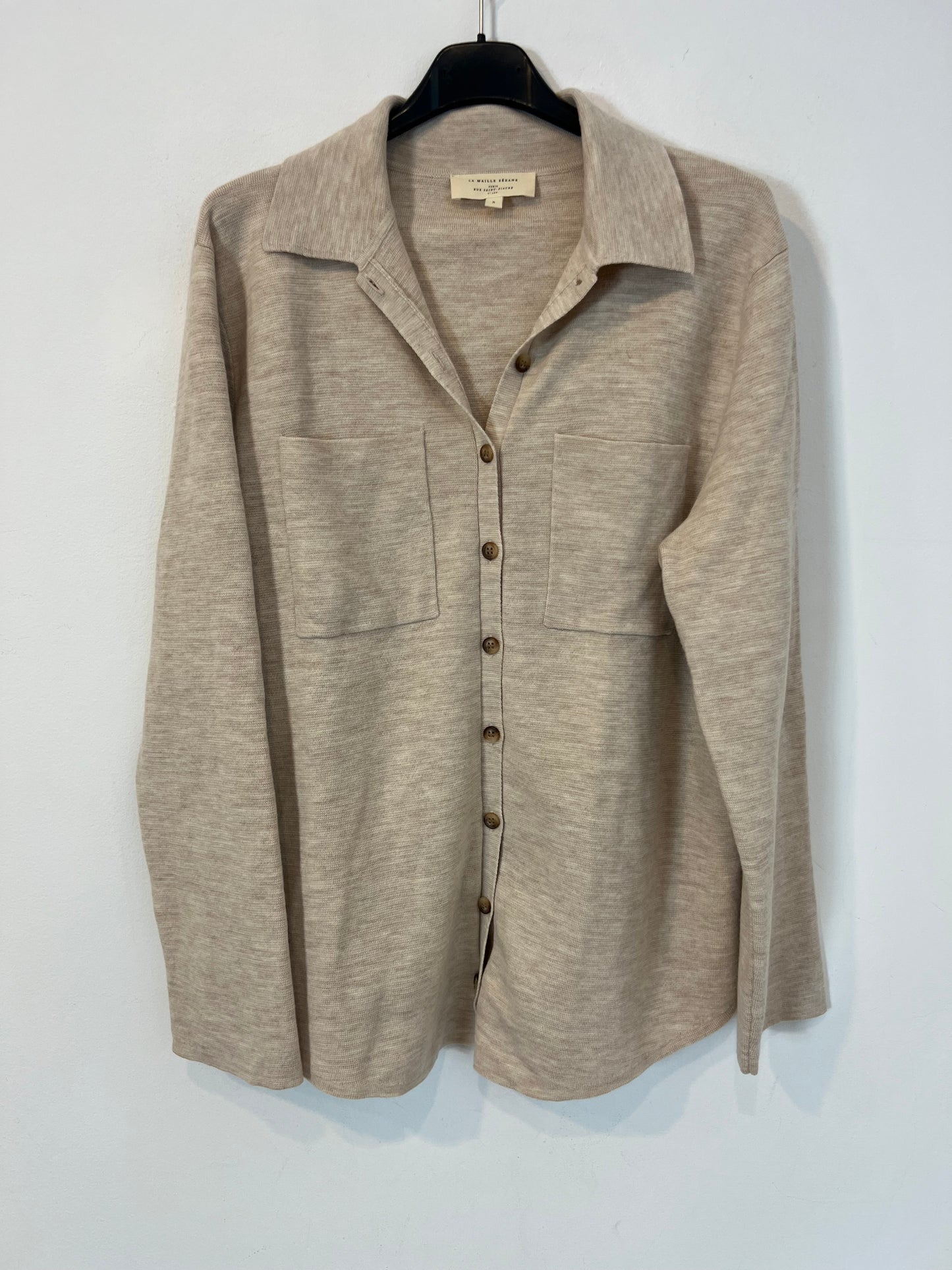 SEZANE. Chaqueta punto beige T.s