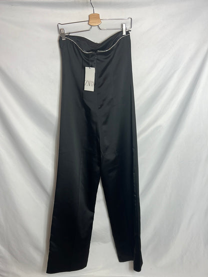 ZARA. Mono satinado palabra de honor. T S (Tara)