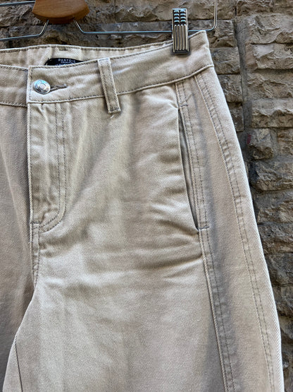 PARFOIS. Denim beige pata ancha