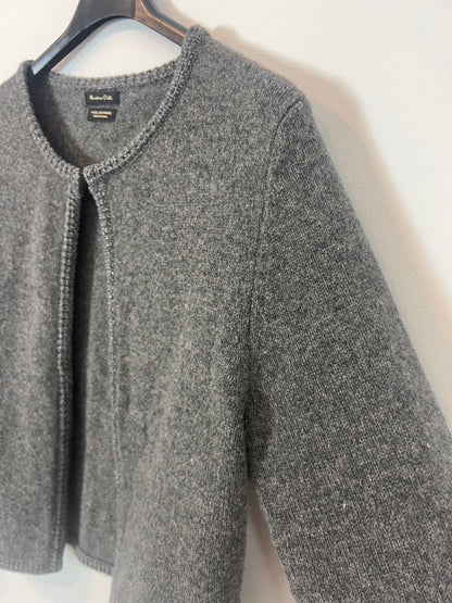 MASSIMO DUTTI. Chaqueta gris lana y cashmire. T M