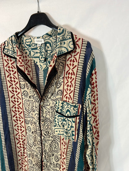 BABBAKI. Blusa algodón estampada. T M/L