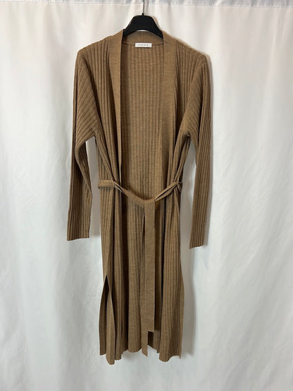 VIRIATUS. Ts ribbed camel cardigan