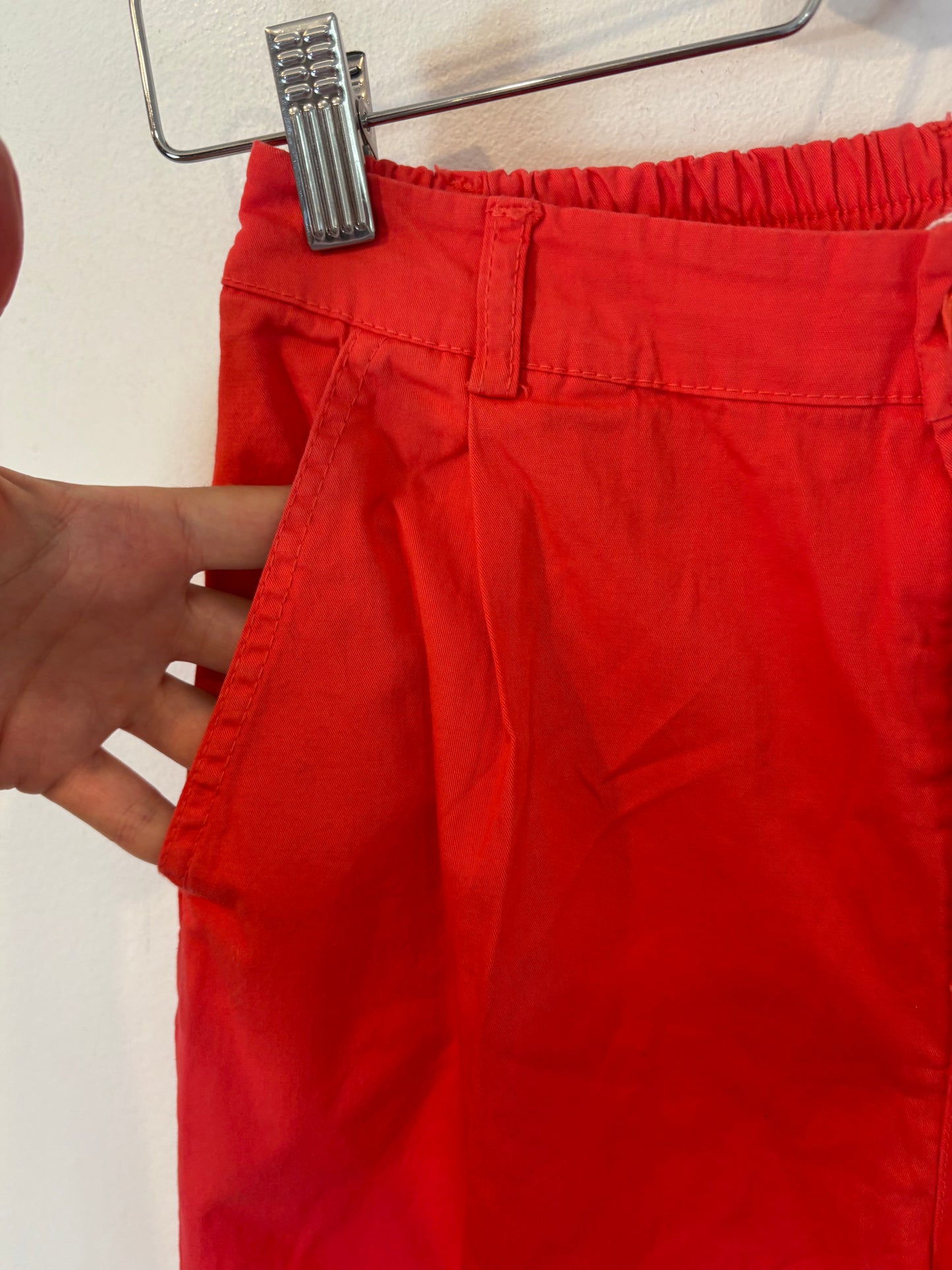 ZEROASSOLUTO. Pantalón pinzas rojo. T S