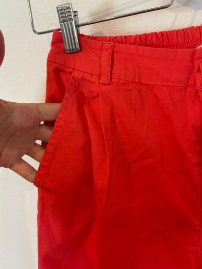 ZEROASSOLUTO. Pantalón pinzas rojo. T S
