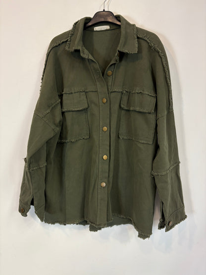 ZARA. Mustard textured back top. TS