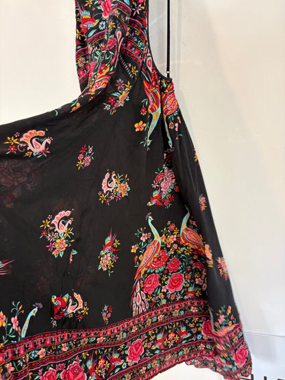 SPELL. Vestido midi fluido estampado
