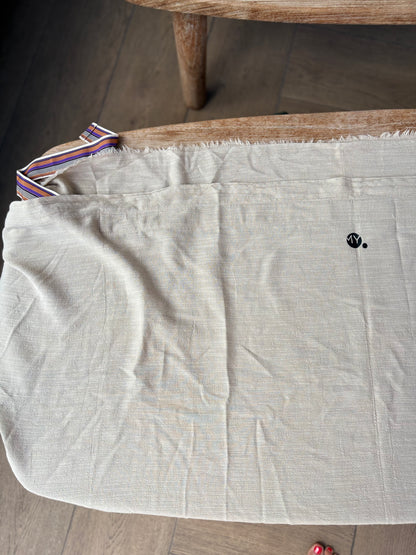 OTRAS. Falda pareo beige detalle cinturón. TU (S/M)