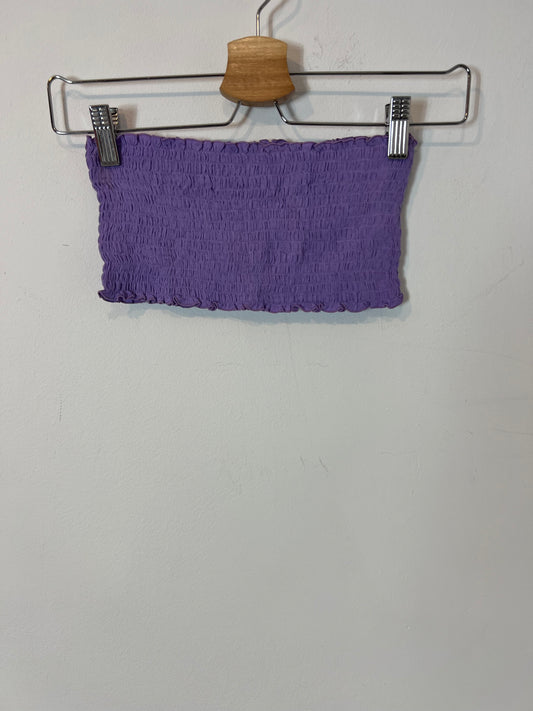 OTRAS. Bandeau nido de abeja morado. T S/M