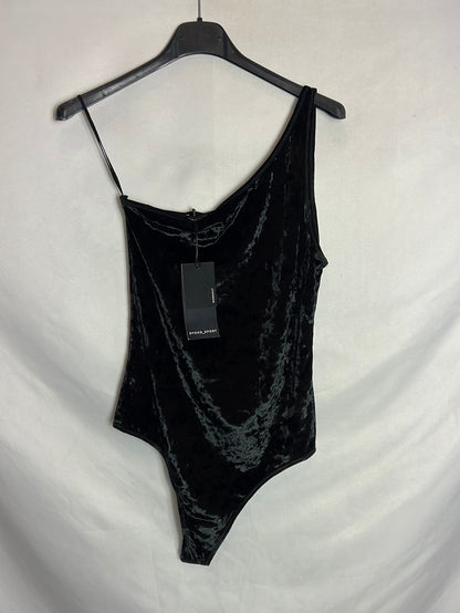 OYSHO. Black velvet top Tl