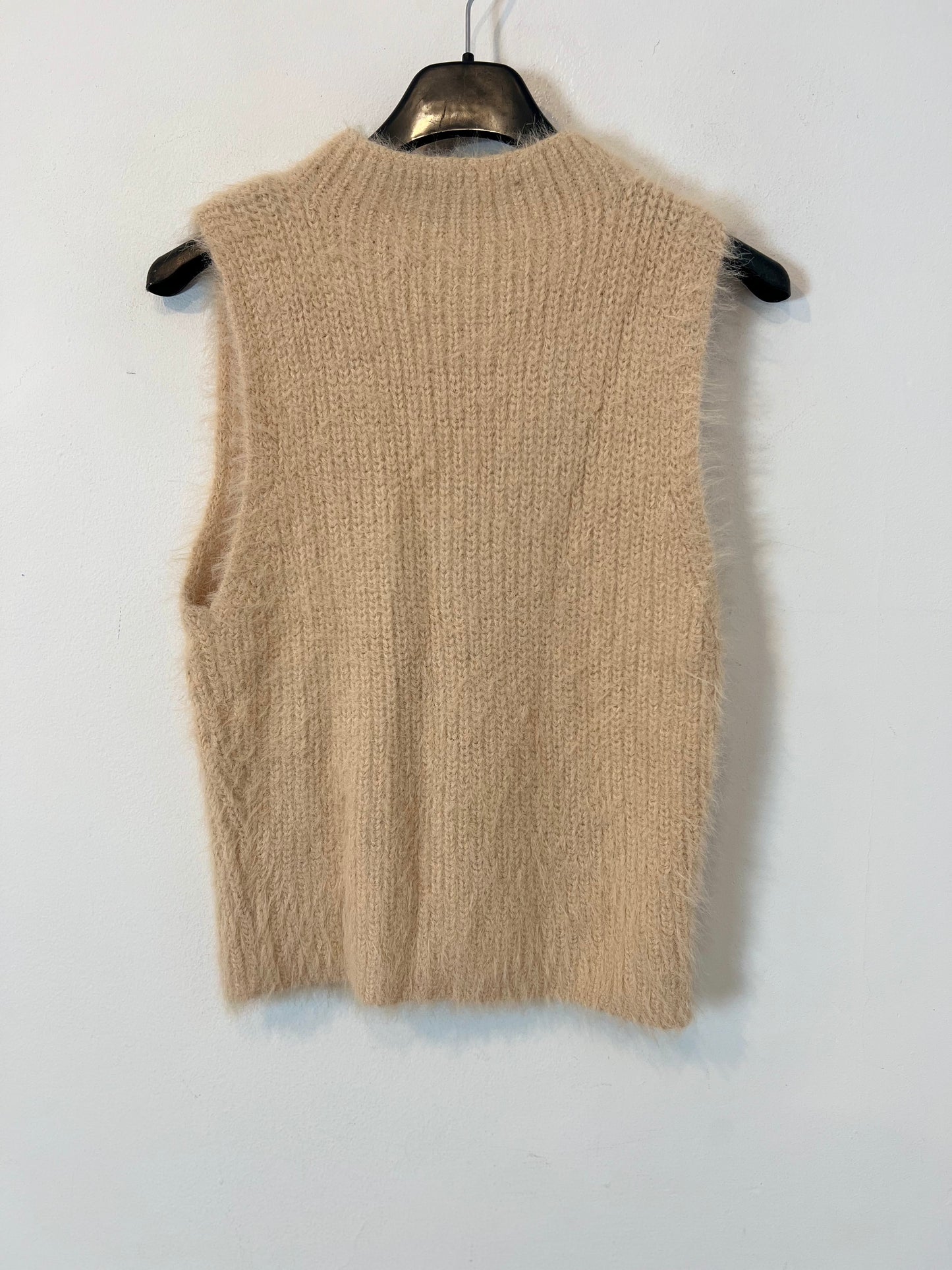 ZARA. Top beige pelito T.m