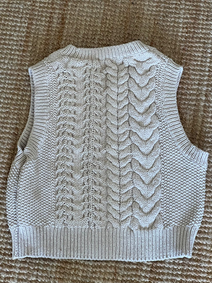 COS. Beige knit top Tm/l