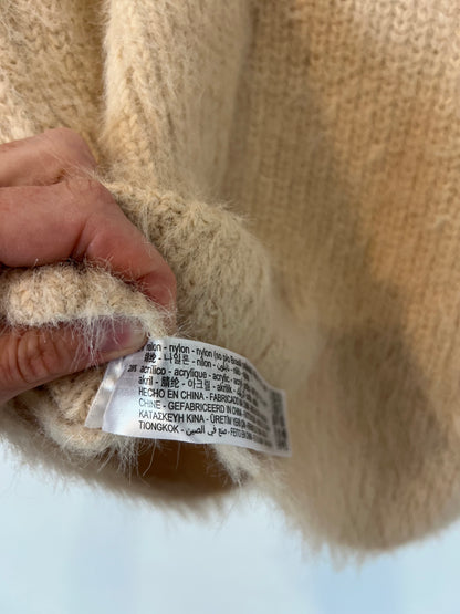 ZARA. Top beige pelito T.m