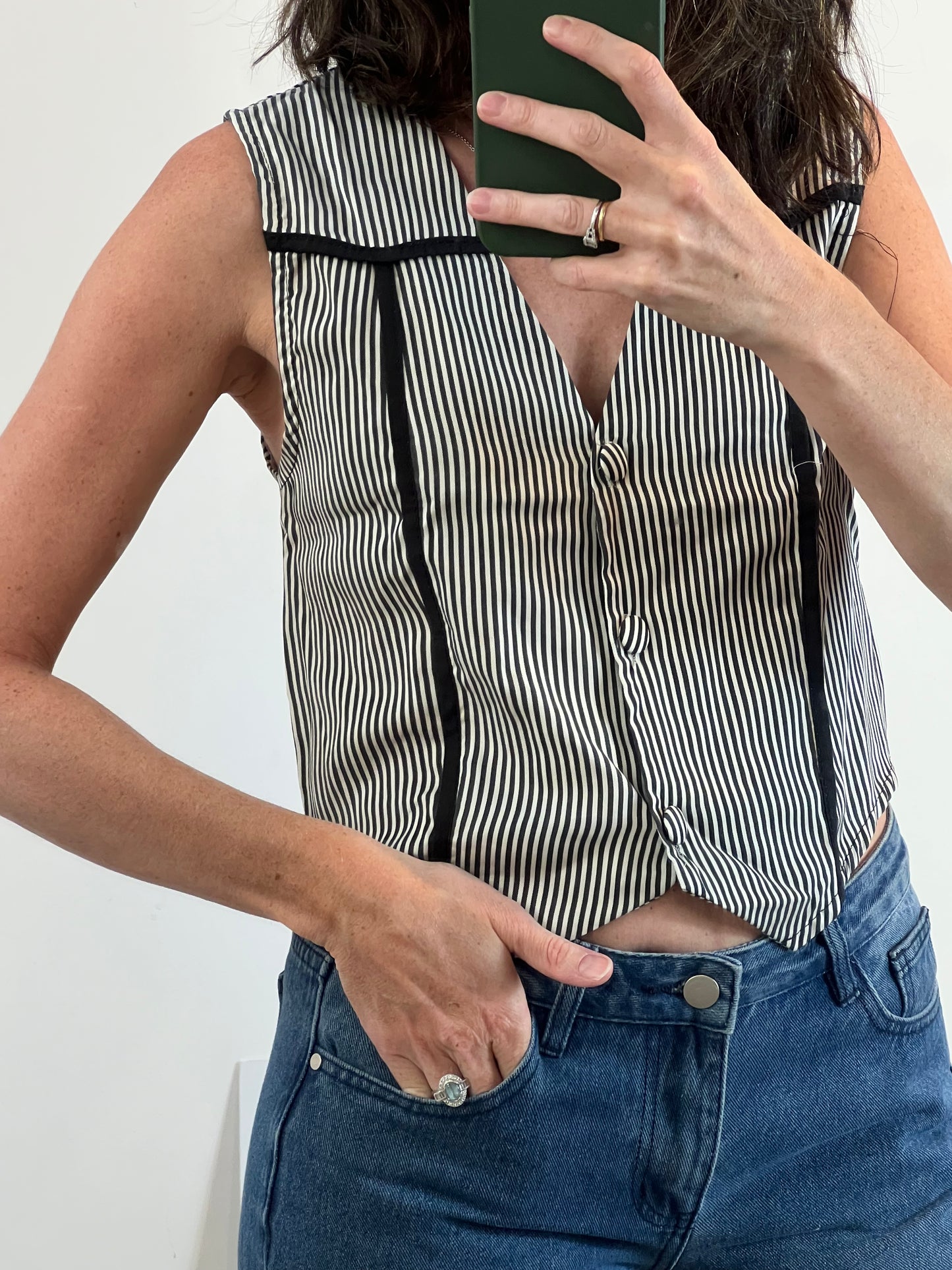 PITUSAS. Chaleco/top rayas T.u(s)