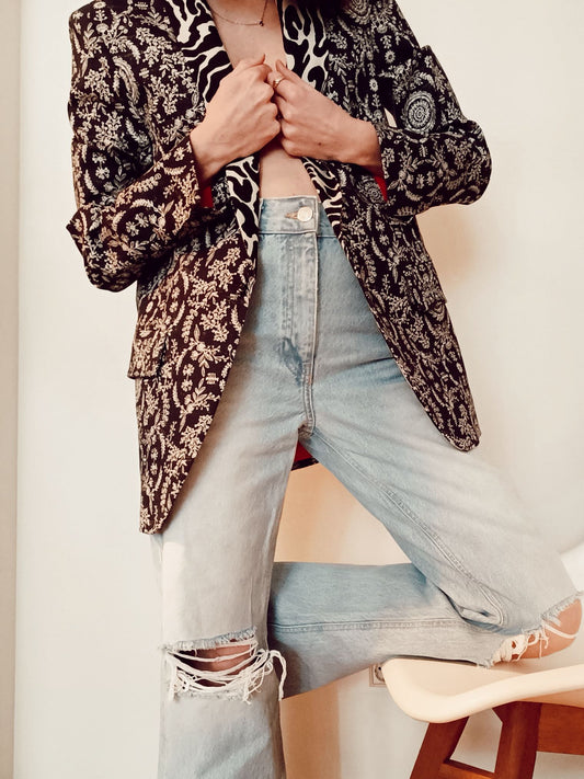 PINKO. Printed blazer size 36