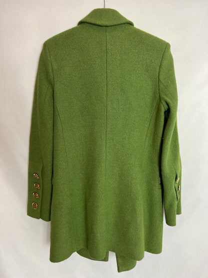 DIME ROMEO. Blazer/abrigo verde botones dorados. T XS