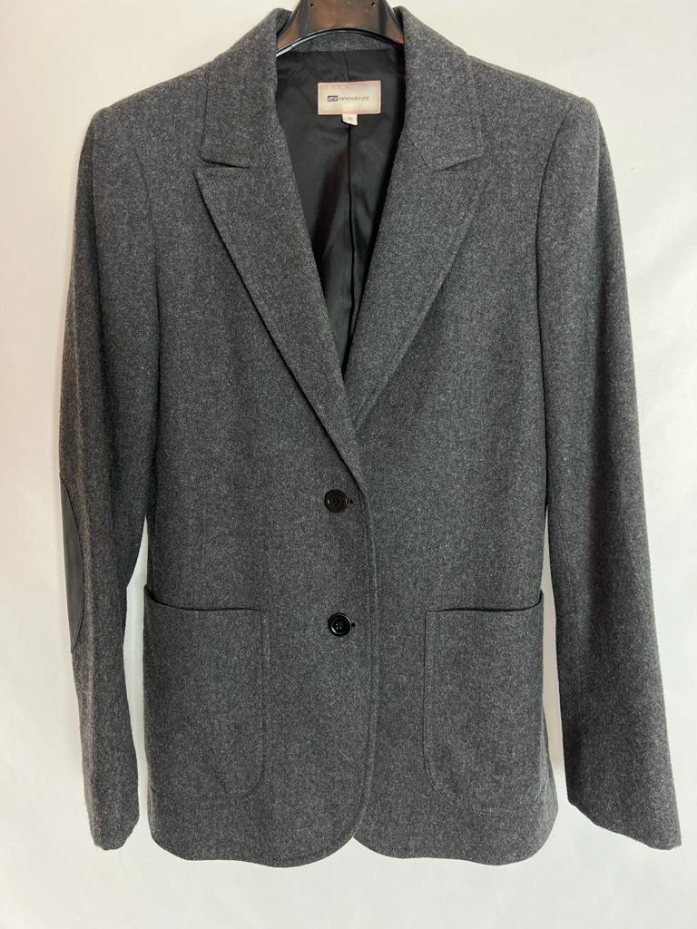 VANESSA BRUNO. Heather gray blazer. Size 36
