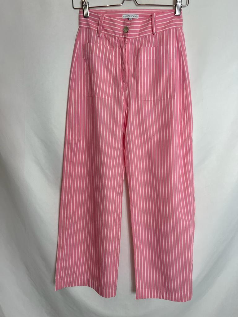 MARIADELAORDEN. Pink top and pants total look. TS