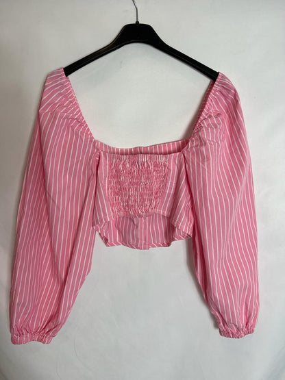 MARIADELAORDEN. Pink top and pants total look. TS