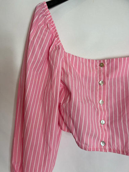 MARIADELAORDEN. Pink top and pants total look. TS