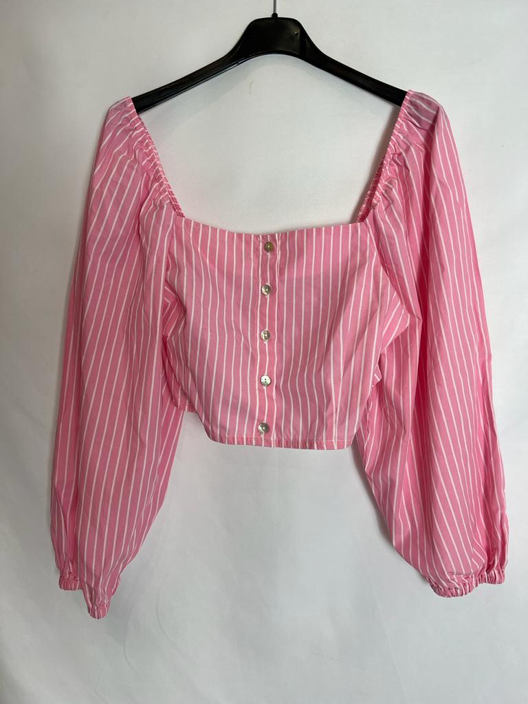 MARIADELAORDEN. Pink top and pants total look. TS