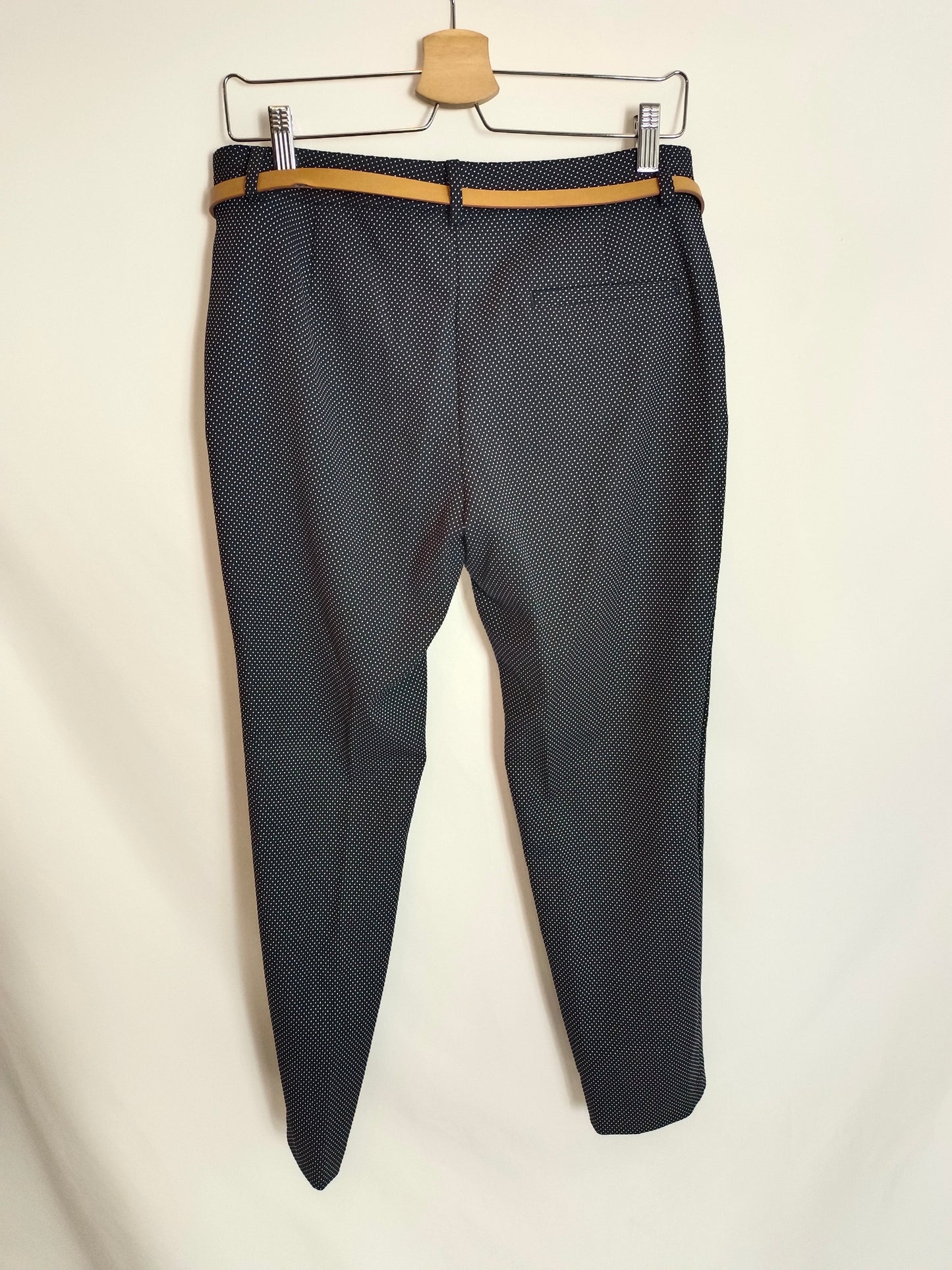 ZARA. Blue polka dot trousers, size 38