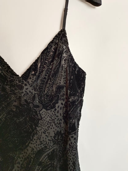 RALPH LAUREN. Black silk Ts top