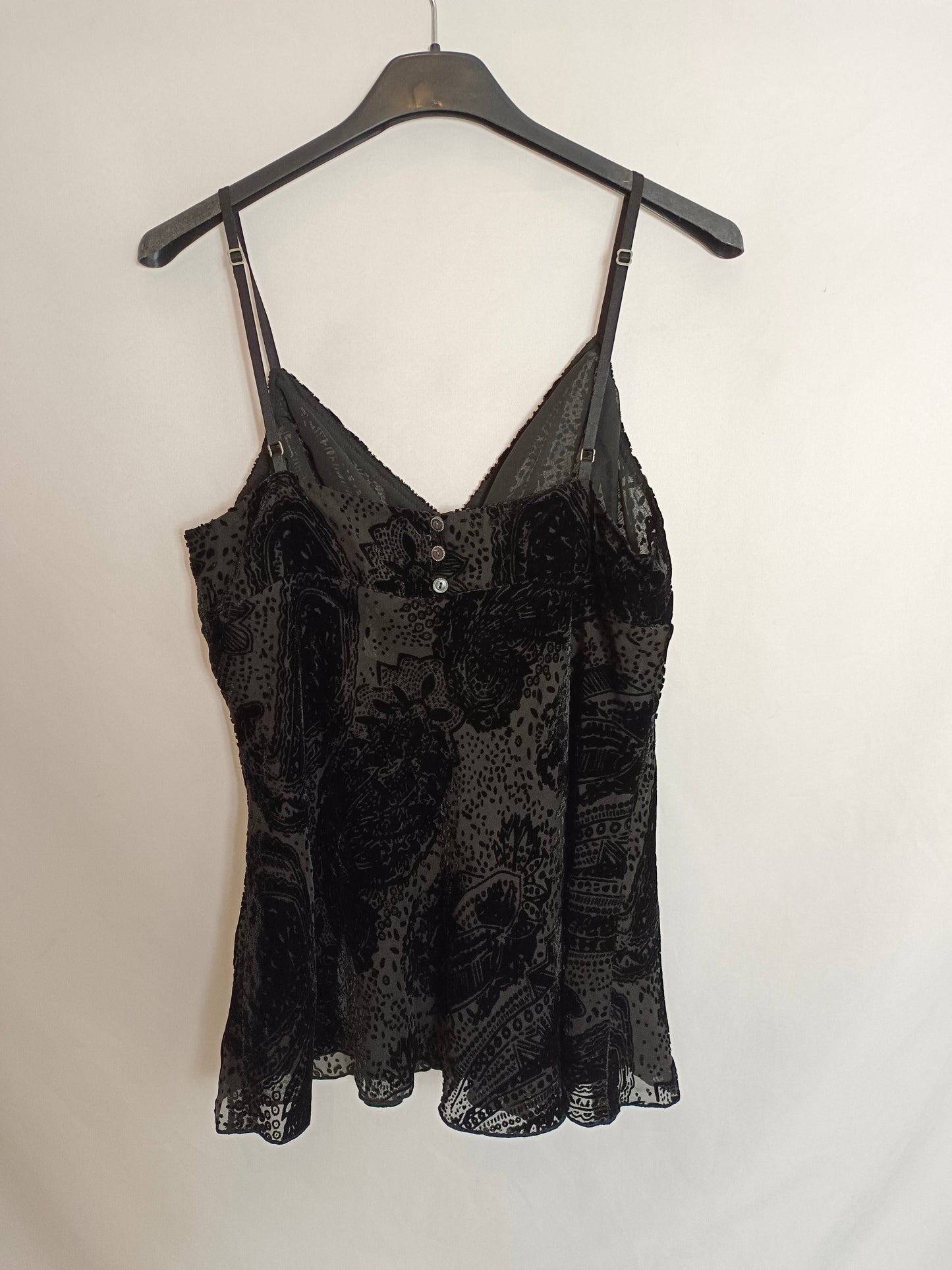 RALPH LAUREN. Black silk Ts top