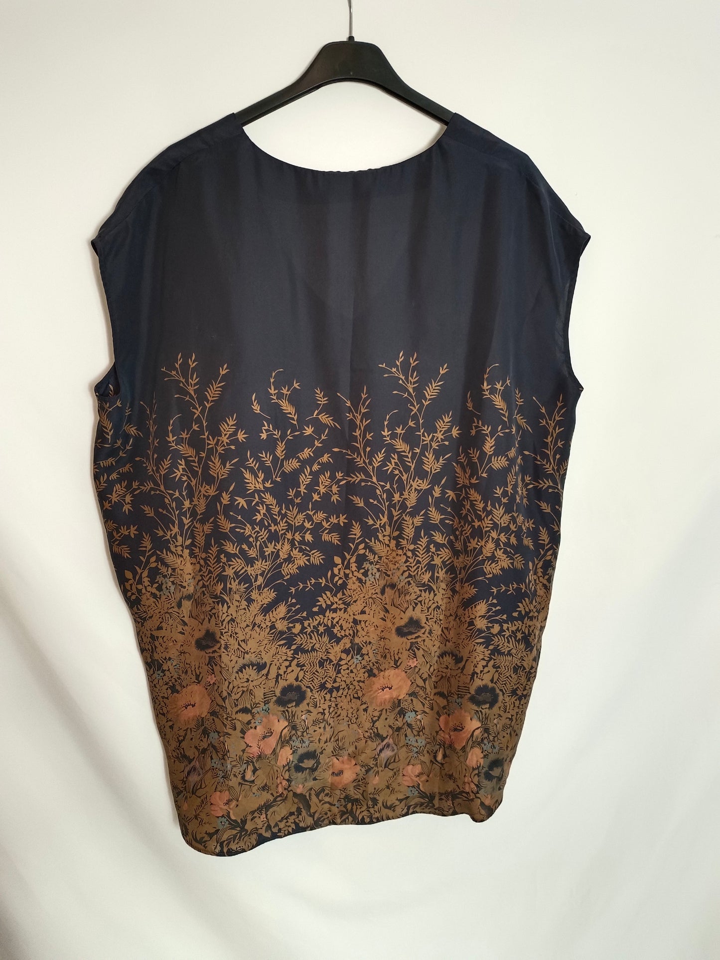 COMPTOIR DES COTONNIERS. Oversized blue blouse T.2(m)